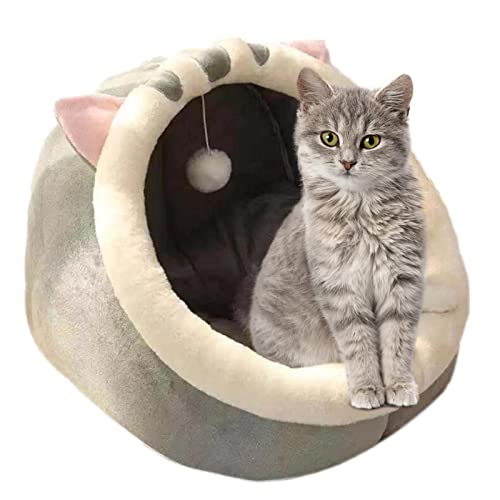 Katzenhöhle Katzenbett Flauschig - Faltbar Waschbar Bequemer Schlafplatz Für Katzen Und Hunde - Kuschelhöhle Mit Herausnehmbarem Katzennest Für Kätzchen, Hund, Kaninchen Katzenhöhle Katzenbett Flauschig - Faltbar Waschbar Bequemer Schlafplatz Für Katzen Und Hunde - Kuschelhöhle Mit Herausnehmbarem Katzennest Für Kätzchen, Hund, Kaninchen von Gusengo