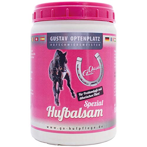 Gustav Optenplatz GO! Spezial Hufbalsam Girlz-Serie farblos mit Pro Vitamin B5 (1000 ml) von Gustav Optenplatz