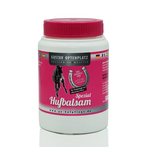 Gustav Optenplatz Hufbalsam Spezial Girlz-Serie farblos, GO! Pferdepflegeserie, Huffett für die tägliche Hufpflege mit pro Vitamin B5, Hufsalbe & Huffestiger, Anti-Doping (500ml) von Gustav Optenplatz
