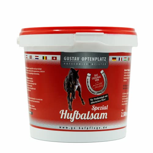 Gustav Optenplatz Hufbalsam Spezial farblos, Huffett für die tägliche Hufpflege mit pro Vitamin B5, Anti-Doping (2500ml) von Gustav Optenplatz