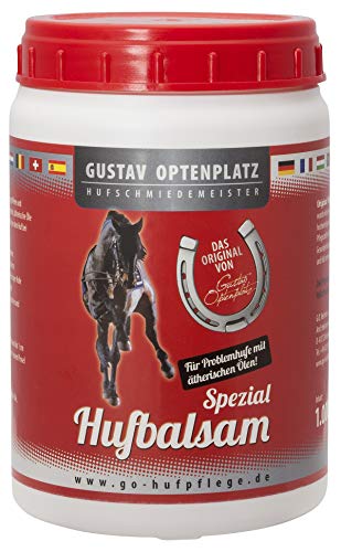 Gustav Optenplatz Spezial GO! Hufbalsam farblos mit Pro Vitamin B5 u. ätherischen Ölen 1000 ml Gustav Optenplatz Spezial GO! Hufbalsam farblos mit Pro Vitamin B5 u. ätherischen Ölen 1000 ml von Gustav Optenplatz