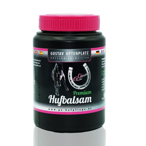 Premium Hufbalsam Girlz-Serie für Pferde, GO! Pferdepflegeserie für gesundes Hufwachstum, Huffett für die tägliche Hufpflege, Hufsalbe & Huffestiger gegen trockene rissige Hufe, Anti-Doping (500ml) von Gustav Optenplatz