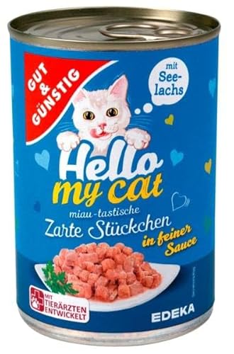 EDEKA GUT & GUNSTIG Katzenfutter Nassfutter 415G PUSZ.SOS CZARNIAK / 20 von Gut & Günstig