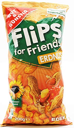 Gut & Günstig Flips for Friends Erdnuss, 10er Pack (10 x 200g) von Gut & Günstig