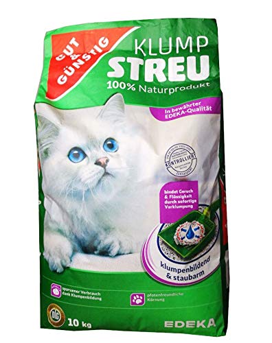 Gut & Günstig Katzenstreu Klumpstreu 100% Naturprodukt von Gut & Günstig