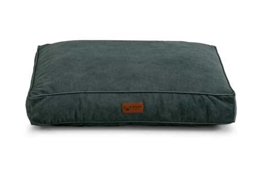 Gutekissen® Hundebett, Hundeliege, Hundekissen, Exklusiv Stoff, Langlebige Materialien und hohe Qualität Hight Cloud (L-90x70, Grün) von Gutekissen