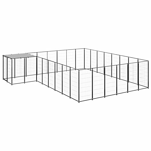 GuyAna Hundezwinger Schwarz 15,73 m² Stahl Welpenlaufstall Freilaufgehege Hunde Gitter GuyAna Hundezwinger Schwarz 15,73 m² Stahl Welpenlaufstall Freilaufgehege Hunde Gitter von GuyAna