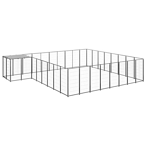 GuyAna Hundezwinger Schwarz 20,57 m² Stahl Welpenlaufstall Freilaufgehege Hunde Gitter GuyAna Hundezwinger Schwarz 20,57 m² Stahl Welpenlaufstall Freilaufgehege Hunde Gitter von GuyAna
