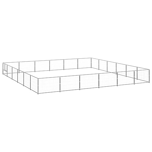 GuyAna Hundezwinger Silbern 36 m² Stahl Zaun Mit TüR HüHnerzaun KatzenkäFig FüR Garten GuyAna Hundezwinger Silbern 36 m² Stahl Zaun Mit TüR HüHnerzaun KatzenkäFig FüR Garten von GuyAna