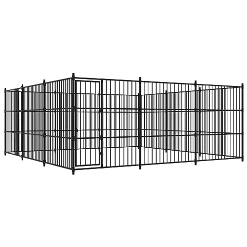 GuyAna Outdoor-Hundezwinger 450×450×185 cm Kleintiergehege Wurfkiste FüR Hunde Kerbl Freilaufgehege von GuyAna