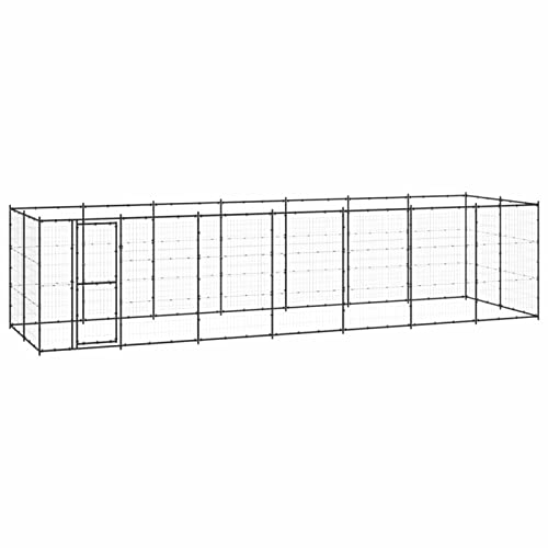 GuyAna Outdoor-Hundezwinger Stahl 16,94 m² Wurfbox FüR Hunde Hunde ZubehöR GroßE Hunde von GuyAna