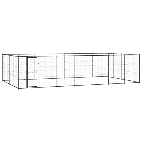 GuyAna Outdoor-Hundezwinger Stahl 33,88 m² Welpenlaufstall Tierlaufstall Faltbar FüR Hunde Fxw von GuyAna