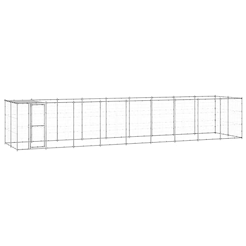 GuyAna Outdoor-Hundezwinger mit Überdachung Verzinkter Stahl 21,78 m² Dog Crate Kennel Mit Verkleidung GuyAna Outdoor-Hundezwinger mit Überdachung Verzinkter Stahl 21,78 m² Dog Crate Kennel Mit Verkleidung von GuyAna