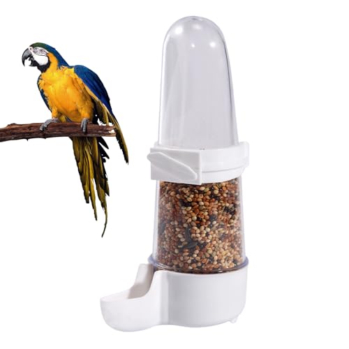 Automatic Bird Feeder for Cage, Clear In-Cage Parrot Feeder, Food and Water Dispenser, Spill-Proof Design, Easy Refill Top, Space Saver, Pet Safe Material, Perfect for Budgies, Lovebird, Canary, (ABS) von Gvblkq