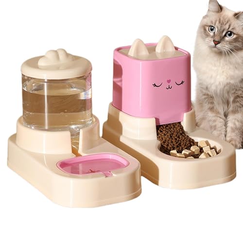 Automatischer Katzen-Futterspender und Wasserspender, automatische Befüllung, rutschfeste Haustier-Bewässerung, große Kapazität, niedliche Futternäpfe für Hunde, 1,5 l, 30 x 17,5 x 20,5 cm Automatischer Katzen-Futterspender und Wasserspender, automatische Befüllung, rutschfeste Haustier-Bewässerung, große Kapazität, niedliche Futternäpfe für Hunde, 1,5 l, 30 x 17,5 x 20,5 cm von Gvblkq