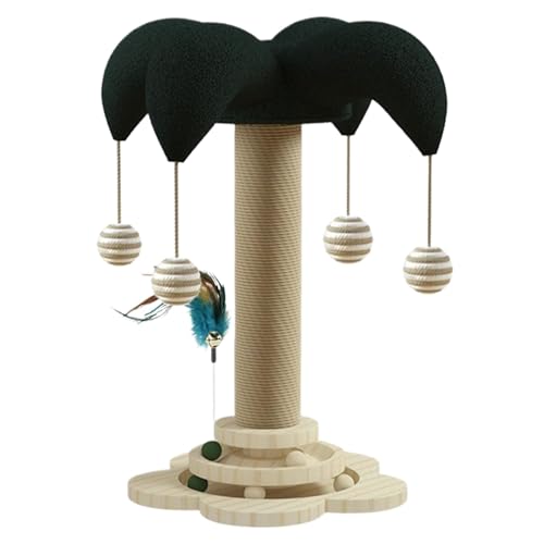 Cat Scratcher and Climbing Post, Multi- Cat Climbing Structure, Engaging Toys for Playful Cats, Cat Scratcher Board for Cats Indoor Play with Dangling Ball, 29x29x50cm/11.42x11.42x19.69 Inch Cat Scratcher and Climbing Post, Multi- Cat Climbing Structure, Engaging Toys for Playful Cats, Cat Scratcher Board for Cats Indoor Play with Dangling Ball, 29x29x50cm/11.42x11.42x19.69 Inch von Gvblkq