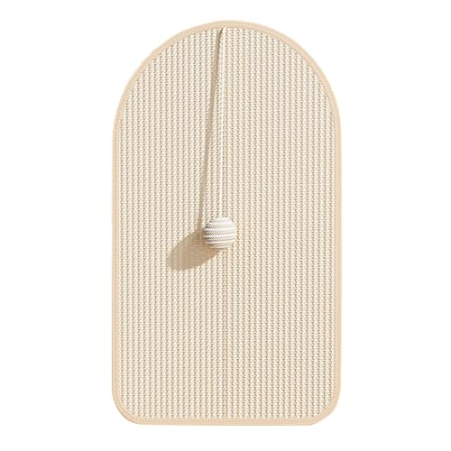 Cat Scratching Mat, Cat Scratch Pad, Sisal Material, Wall-Mounted, Wear-Resistant Kitten Toy for Protecting Carpets, Sofas, Floors, Space-Saving Pet Accessory for Indoor Use, 55x33x1cm von Gvblkq