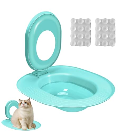 Cat Toilet Trainer Kit, Kitten Potty Teaching Seat, Leakproof Non-Stick Training System for Bathroom, Practical Pet Accessory for Indoor Litter Transition and Convenient Daily Cleanup Cat Toilet Trainer Kit, Kitten Potty Teaching Seat, Leakproof Non-Stick Training System for Bathroom, Practical Pet Accessory for Indoor Litter Transition and Convenient Daily Cleanup von Gvblkq