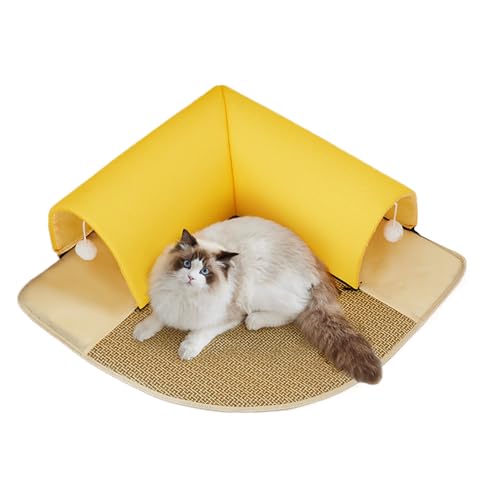 Cat Tunnel Bed, Kitten Cooling Cushion with Cave, 2-In-1 Washable Tunnel with Removable Cushion, Cozy Pet Perch for Travel, Apartment Living, Indoor Play, 23.62x23.62 inches Cat Tunnel Bed, Kitten Cooling Cushion with Cave, 2-In-1 Washable Tunnel with Removable Cushion, Cozy Pet Perch for Travel, Apartment Living, Indoor Play, 23.62x23.62 inches von Gvblkq