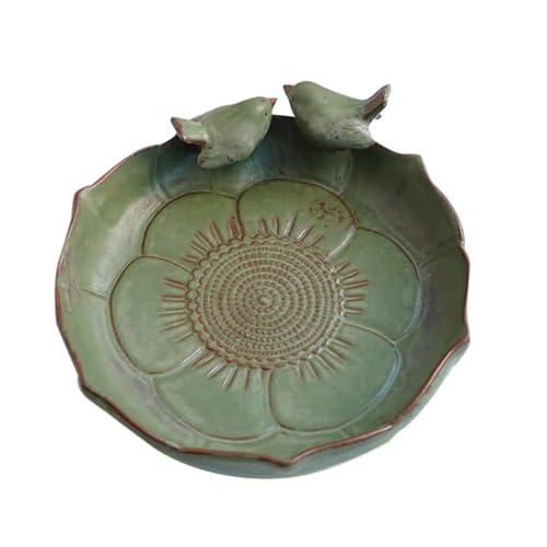 Ceramic Bird Bath, 10-Inch Multifunctional Parrot Feeder, Hummingbird Watering Container for Garden, Deck, and Decorative Outdoor Bird Feeding, 25.5cm/10.04 inches Ceramic Bird Bath, 10-Inch Multifunctional Parrot Feeder, Hummingbird Watering Container for Garden, Deck, and Decorative Outdoor Bird Feeding, 25.5cm/10.04 inches von Gvblkq