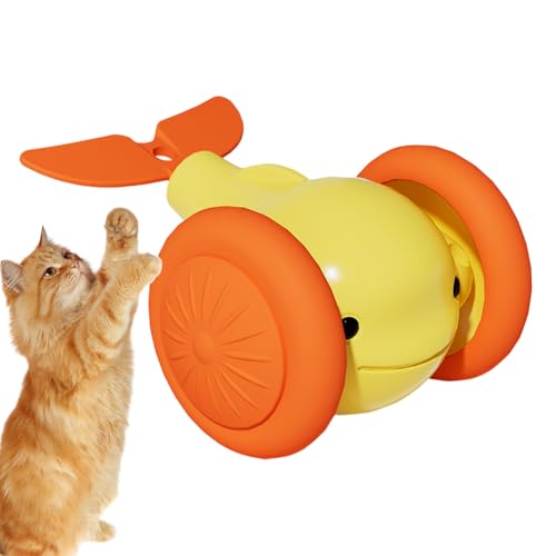 Gvblkq Cat Automatic Moving Ball, Little Whale Shape Electric Toy, Stimulating Rechargeable Pet Plaything, for Indoor Fun, Kitten Training, Interactive Toy, 2.95x1.57 inches Gvblkq Cat Automatic Moving Ball, Little Whale Shape Electric Toy, Stimulating Rechargeable Pet Plaything, for Indoor Fun, Kitten Training, Interactive Toy, 2.95x1.57 inches von Gvblkq