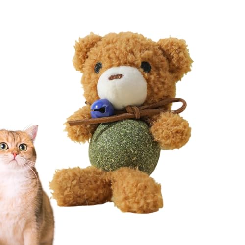 Gvblkq Cat Catnip Toys with Bell, Interactive Plush Catnip Ball Toy, Indoor Kitten Exercise Toy, Physical Stimulation Toy for Cats, Catnip Toys for All Breeds, Plush Animal Catnip Ball Toy, Bel Gvblkq Cat Catnip Toys with Bell, Interactive Plush Catnip Ball Toy, Indoor Kitten Exercise Toy, Physical Stimulation Toy for Cats, Catnip Toys for All Breeds, Plush Animal Catnip Ball Toy, Bel von Gvblkq