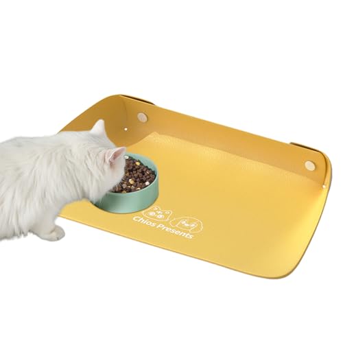 Gvblkq Dog Bowl Mat | Kitten Feeding Placemat,Dogs and Cats Elevated Semi-Enclosed Feeding Placemat for Kitchen Dining Room von Gvblkq