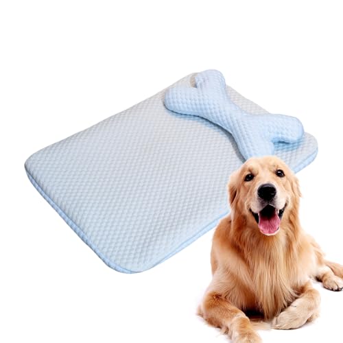Gvblkq Dog Cooling Mat, Washable Chill Pad, Soft Wear-Resistant with Breathable Inner Layer and Foldable Design, Perfect for Car Seats, Sofa Lounging, Pet Napping Areas, 13.78x17.72x1.57 inches Gvblkq Dog Cooling Mat, Washable Chill Pad, Soft Wear-Resistant with Breathable Inner Layer and Foldable Design, Perfect for Car Seats, Sofa Lounging, Pet Napping Areas, 13.78x17.72x1.57 inches von Gvblkq
