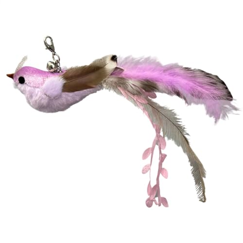 Gvblkq Feder-Vogel-Katzenspielzeug, interaktives Kätzchen-Übungsspielzeug, Polyester-Material, Geflügelfeder mit Glocken, lustiges für drinnen, ansprechendes Kätzchen-Workout-Zubehör, 29 x 9 x 3 Gvblkq Feder-Vogel-Katzenspielzeug, interaktives Kätzchen-Übungsspielzeug, Polyester-Material, Geflügelfeder mit Glocken, lustiges für drinnen, ansprechendes Kätzchen-Workout-Zubehör, 29 x 9 x 3 von Gvblkq