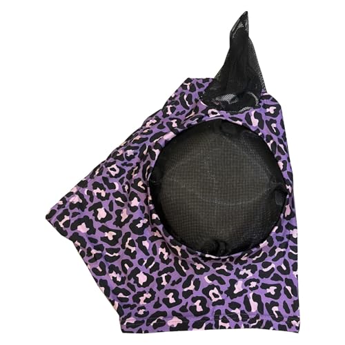 Gvblkq Full Face Fly Cover for Horse Leopard Print Horse Fly Horse Face Protection Anti-Fly Cover for Horses Breathable Fly for Horse Horse Fly with Face Protection Anti-Bite Horse Head von Gvblkq