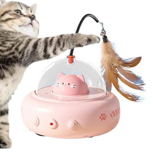 Gvblkq Interactive Cat Feather Toy, Rechargeable Pet Teaser, Automatic Rotating Playtime Enrichment, 600mah Battery-Powered Game, Engaging Kitten Boredom Reliever Gvblkq Interactive Cat Feather Toy, Rechargeable Pet Teaser, Automatic Rotating Playtime Enrichment, 600mah Battery-Powered Game, Engaging Kitten Boredom Reliever von Gvblkq