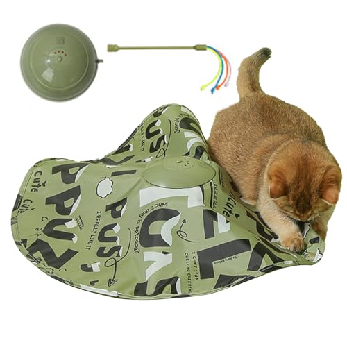 Gvblkq Interactive Cat Toy, Automatic Moving Kitten Game with Cover Design, Perfect for Chasing Playing Hunting, Pet Activity Enrichment and Scratching Stimulation, 22.83x22.83x3.74 In Gvblkq Interactive Cat Toy, Automatic Moving Kitten Game with Cover Design, Perfect for Chasing Playing Hunting, Pet Activity Enrichment and Scratching Stimulation, 22.83x22.83x3.74 In von Gvblkq