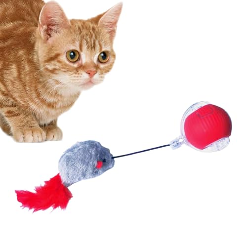 Gvblkq Interactive Cat Toys Ball, Automatic Rolling Cat Ball, LED Cat Teaser Toy, Rechargeable Cat Toy Ball, Smart Cat Ball Toy, Intelligent Cat Rolling Ball, Indoor Cat LED Ball, Teasing Cat Ball to von Gvblkq