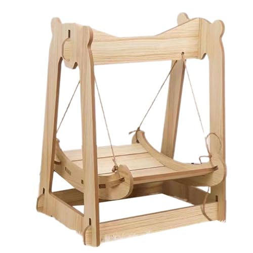 Gvblkq Katzenhängematte aus , hängende Haustierhängematte, Haustierkäfig-Hängematten, Katzenbett, hölzerne Haustierschaukel, Katzenhängematte, platzsparendes Bett, Kätzchenbett-Hängematten für Gvblkq Katzenhängematte aus , hängende Haustierhängematte, Haustierkäfig-Hängematten, Katzenbett, hölzerne Haustierschaukel, Katzenhängematte, platzsparendes Bett, Kätzchenbett-Hängematten für von Gvblkq