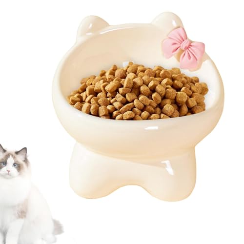 Gvblkq Keramik Erhöhter Katzennapf, 15 Grad Neigung Katzennapf, Rutschfester Haustier Futternapf, Kippbarer Kätzchennapf Keramik Futternapf für Katzen Kleine Hunde Futternapf Ergonomische Haustier Gvblkq Keramik Erhöhter Katzennapf, 15 Grad Neigung Katzennapf, Rutschfester Haustier Futternapf, Kippbarer Kätzchennapf Keramik Futternapf für Katzen Kleine Hunde Futternapf Ergonomische Haustier von Gvblkq