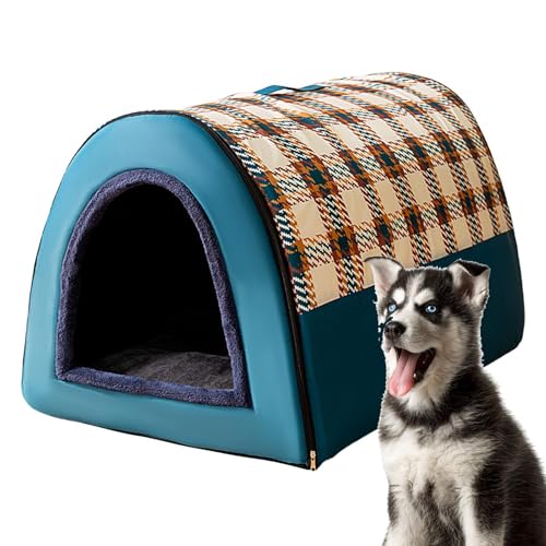Gvblkq Komfort-Hundebett, weiches Hundebett, waschbar, warmes Hundebett, waschbarer Bezug, 45 x 35 x 35 cm, für kleine, mittelgroße und große Hunde und Katzen, Winter, 2 Farben, Blaubraun Gvblkq Komfort-Hundebett, weiches Hundebett, waschbar, warmes Hundebett, waschbarer Bezug, 45 x 35 x 35 cm, für kleine, mittelgroße und große Hunde und Katzen, Winter, 2 Farben, Blaubraun von Gvblkq