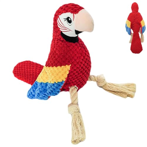 Gvblkq Parrot Squeaky Dog Toy, Chew Rope Dog Toy, Interactive Dog Toys, Stuffed Dog Chew Toy, Small Dog Squeaky Toy, Medium Dog Chew Toy, Dog Enrichment Toys, Squeaky Parrot Toy for Dogs, Rope Dog Gvblkq Parrot Squeaky Dog Toy, Chew Rope Dog Toy, Interactive Dog Toys, Stuffed Dog Chew Toy, Small Dog Squeaky Toy, Medium Dog Chew Toy, Dog Enrichment Toys, Squeaky Parrot Toy for Dogs, Rope Dog von Gvblkq