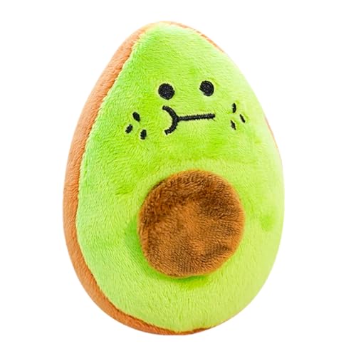 Gvblkq Plüsch-Hundespielzeug, Quietschendes Stofftier, Fruchtdesign Beißring, interaktiver Klang, , abwischbar, geistige Bereicherungshilfe, Indoor- und Outdoor-Fetch Play, 10.0 cmx 13.0 cm von Gvblkq
