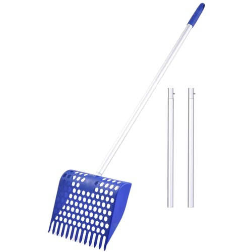 Hühnerkot Schaufel, Streuschaufel Reinigungswerkzeug, Aluminum Alloy, PP, Langstiel Abnehmbare Schaufel, Ideal für Stall Nutztiere Geflügel Einstreu Reinigung Sand Sieben Hühnerkot Schaufel, Streuschaufel Reinigungswerkzeug, Aluminum Alloy, PP, Langstiel Abnehmbare Schaufel, Ideal für Stall Nutztiere Geflügel Einstreu Reinigung Sand Sieben von Gvblkq