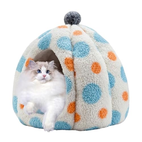Katzenhöhlenbett, Katzenzeltbett Haustierhöhle, bedecktes Haustierbett mit Kapuze, rutschfeste Katzenkuppel, waschbar, schlafendes Versteck für Katzen, Katzenkuppelbett, gemütliche Katzenhöhle, Katzenhöhlenbett, Katzenzeltbett Haustierhöhle, bedecktes Haustierbett mit Kapuze, rutschfeste Katzenkuppel, waschbar, schlafendes Versteck für Katzen, Katzenkuppelbett, gemütliche Katzenhöhle, von Gvblkq