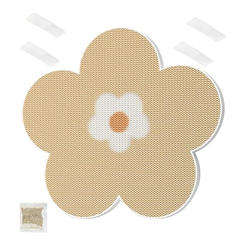 Katzenkratzmatte, Klebende Katzenkratzmatte, Blumenform Kätzchen-Kratzer für Hauswand, Möbelschutz, Haustier-Kratzbrett, 40 x 40 x 2 cm Katzenkratzmatte, Klebende Katzenkratzmatte, Blumenform Kätzchen-Kratzer für Hauswand, Möbelschutz, Haustier-Kratzbrett, 40 x 40 x 2 cm von Gvblkq