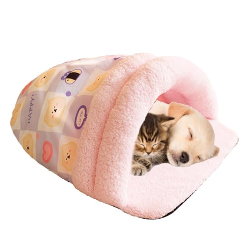 Katzenschlafsack, faltbares Katzennest in Hausschuhform, warme, verdickte -Matte für den Winter, niedliches Kaninchen-Kätzchen-Kuschelbett für Haustiere, Haustierbett für Katzen und Hunde Katzenschlafsack, faltbares Katzennest in Hausschuhform, warme, verdickte -Matte für den Winter, niedliches Kaninchen-Kätzchen-Kuschelbett für Haustiere, Haustierbett für Katzen und Hunde von Gvblkq