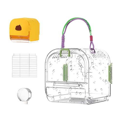 Parakeet Bird Cage, Parakeet Nest with Easy-Clean Pull-Out Tray, Foldable Bird Supplies Nesting, Breathable Spacious Interior for Cockatiels, Lovebirds, Budgies, Safe Pet Habitat Parakeet Bird Cage, Parakeet Nest with Easy-Clean Pull-Out Tray, Foldable Bird Supplies Nesting, Breathable Spacious Interior for Cockatiels, Lovebirds, Budgies, Safe Pet Habitat von Gvblkq