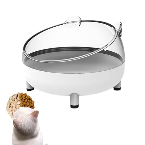 Raised Cat Food Bowls, Anti-Spill Tilted Cat Bowls, Cat Ear Design & 4 Legs, Elevated Wide, Shallow Pet Bowl, for Cats, Kittens, Puppies, Dogs, Pet Supplies, 1 Set, 13, 8.5, 13cm Raised Cat Food Bowls, Anti-Spill Tilted Cat Bowls, Cat Ear Design & 4 Legs, Elevated Wide, Shallow Pet Bowl, for Cats, Kittens, Puppies, Dogs, Pet Supplies, 1 Set, 13, 8.5, 13cm von Gvblkq