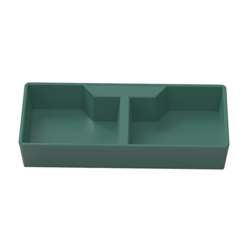 Reptile Feeding Dish, 2 Compartments Dark Green Reptile Water Dish, ABS Material, Double Function Design, Terrarium Bowls for Lizard, Frog, Gecko, Chameleon Pets, Habitat Decoration, 13.6x6.5x2.1cm Reptile Feeding Dish, 2 Compartments Dark Green Reptile Water Dish, ABS Material, Double Function Design, Terrarium Bowls for Lizard, Frog, Gecko, Chameleon Pets, Habitat Decoration, 13.6x6.5x2.1cm von Gvblkq