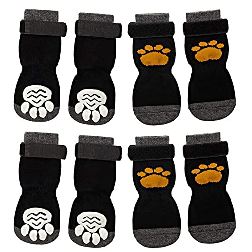 Gvvsjgdbis 8 Stück Anti-Rutsch-Hundesocken rutschfeste Hundesocken mit Verstellbarem Riemen Zur Traktionskontrolle für Den Innenbereich auf HartholzböDen Gvvsjgdbis 8 Stück Anti-Rutsch-Hundesocken rutschfeste Hundesocken mit Verstellbarem Riemen Zur Traktionskontrolle für Den Innenbereich auf HartholzböDen von Gvvsjgdbis