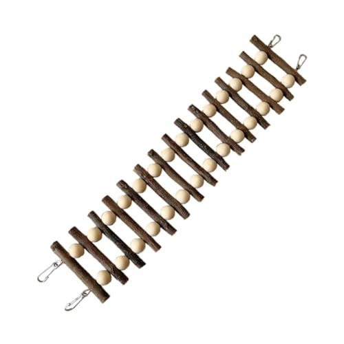 Gvvsjgdbis Papageien-Vogelkäfig-Leiterspielzeug, Trainingssitzspielzeug mit Metallhaken für Kleine Mittelgroße Papageien Gvvsjgdbis Papageien-Vogelkäfig-Leiterspielzeug, Trainingssitzspielzeug mit Metallhaken für Kleine Mittelgroße Papageien von Gvvsjgdbis