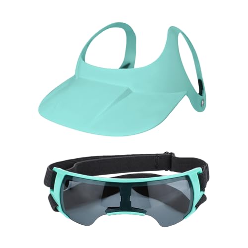 Gwtdtoad Hundemütze Mit Schutzbrille - Sonnenbrillen Baseballkappen Mit Ohrenlöchern Für Haustiere - Verstellbarer Sonnenschutzhut Mit Sonnenbrille & Belüftungslöchern Für Kleine Hunderassen, Sommer & Gwtdtoad Hundemütze Mit Schutzbrille - Sonnenbrillen Baseballkappen Mit Ohrenlöchern Für Haustiere - Verstellbarer Sonnenschutzhut Mit Sonnenbrille & Belüftungslöchern Für Kleine Hunderassen, Sommer & von Gwtdtoad