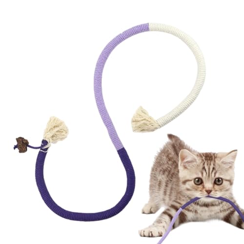 Gwtdtoad Katzenschnurspielzeug, Beißspielzeug für Katzen, Mit Katzenminze-Duft, interaktivem Katzenspielzeug, natürliches Zahnungsspielzeug für Katzen, Bewegung und Spaß Gwtdtoad Katzenschnurspielzeug, Beißspielzeug für Katzen, Mit Katzenminze-Duft, interaktivem Katzenspielzeug, natürliches Zahnungsspielzeug für Katzen, Bewegung und Spaß von Gwtdtoad