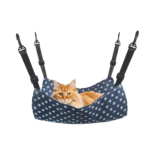Haustier Hängematte Weiche Plüsch Katzen Hängematte Bett Für Käfig, Atmungsaktives Doppelseitiges Hamster Schaukel Bett Für Frettchen, Kätzchen, Welpen, S/M Haustier Hängematte Weiche Plüsch Katzen Hängematte Bett Für Käfig, Atmungsaktives Doppelseitiges Hamster Schaukel Bett Für Frettchen, Kätzchen, Welpen, S/M von Gwtdtoad